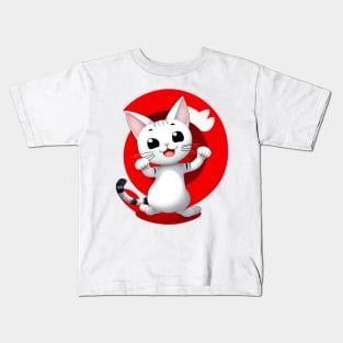 funny cat Kids T-Shirt